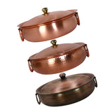 Traditional Copper Chafing Dish - Thick For Ramen & Soup