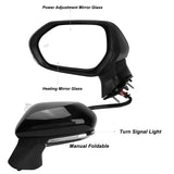 Side Door Mirror 7 Wires Plug Blind Spot Monitoring Power Heated Mirror OEM Quality Scratch Resistant with Turn Signal for Auto