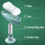 CA sheet soap, 2 pieces, drainage bracket, bathroom accessories, suction cup, soap tray