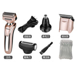 KEMEI Komei Shaving KM-1622 Electric Multifunctional Nasal Hair Shaving Machine Barber Scissors 5-in-1 Scraper