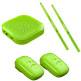 Set Portable Electronic Virtual Air Drum Drumstic Pedals Professional Gift for Adults Kids