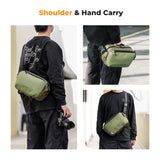 Sg Shockproof Photography Messenger Bag Crossbody Camera Shoulder Bag+Tripod Holder Removable Divider