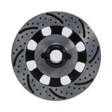 4 Pieces Unlimited Desert (UDR) Adapter Aluminum Wheel Hex Hub Brake + Caliper Disc OP for 1/7 ,Black