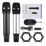 Professional UHF Wireless System Handheld Cordless Microphone &Receiver Rechargeable Mic 16 Channels for Video Live