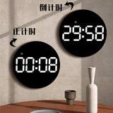 Colorful 10-inch Smart Electronic Wall Clock - Temperature, Calendar, Brightness Adjustment, Alarm with Remote for Home