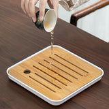 360 Rotation Maker and Infuser Porcelain Chinese fu Set wers Exquisite Shape Ceramic Tea Cup for Puer