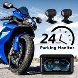 5inch Motorcycle GPS Navigation Driving Recorder Wireless CarPlay＆Android Auto Portable Touch Outdoor IPSX7 Waterproof Navigator