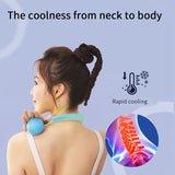 Cooling Collar Reusable Ice Neck Cool Wearable Body Cooling Products For Outdoor Indoor, Relief For Summer Pink