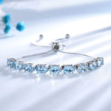 Topaz aquamarine bracelet
