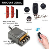 Wireless Remote Control Switch&Receiver Kit No Wiring 220V Wide Voltage Single Circuit 433MHZ Long-Distance RemoteControl Switch