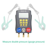Vacuum Pressure Refrigeration HVAC Temperature Tester Digital Manifold Gauge Meter