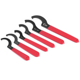 6 Pieces Set Adjustable Spanners Hook Wrenches Tools Coilover Wrench Steel Spanner