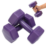 Fitness Dumbbell One Piece Filling Molding Dumbbell Hex Dumbbell Cement Inner Core PVC Outer Protective Cover for Gym for Home