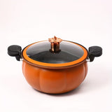 1pc, Pumpkin Micro Pressure Cooker (27.0cm), 8L/2.1Gal Stock Pot, Multi-functional Large Non Stick Cooking Pot, Cookware, Kitchenware, Kitchen Supplies, Kitchen Items