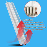 X-Shaped Aluminum Fin Radiator 650mm Air Conditioner Curtain hine Tube Dry-Fired Baseboard Heater Heating Element