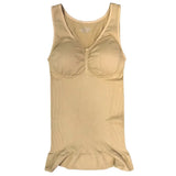 2PCS Shaper Slim Up Lift Plus Size Bra Tank Top Women Body Shaper Removable Shaper Underwear Slimming Vest Corset Shapewear