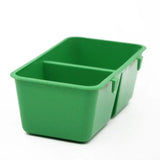 2Pcs Mini Bird Parrot Food Water Bowls Feeder Plastic Pigeons Birds Cage Sand Cup Double Feeding Box Bird Feeder Poultry Feeder