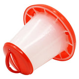 2Pcs Portable 1kg Chicken Poultry Feeder Bird Quail Food Drink Water Automatic Plastic Bucket For Farmer  Bird Feeders