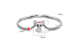 Women's Fashion Sterling Silver Snake Bone Bracelet