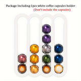 1pc Pod Stander, Home Coffee Pod Holder For Nespresso Vertuo Capsules, Magnetic Holder Suitable