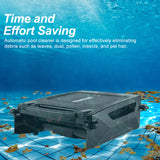 Solar Powered Cordless Robotic Cleaner with Dual Charging Auto Obstacle Avoidance Escape Function Pool Skimmer Robot