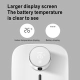 USB Rechargeable Multifunctional Wall Mounted Automatic Infrared Sensor LED Digital Display Foam Soap Dispenser