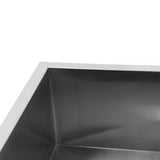 Camper Hand Wash Basin Large Capacity RV Rectangular Sink Easy To Install 304 Stainless Steel with Soundproof Pad for Motorhome