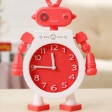 Bedroom Alarm Clock Cool Robot with Joint Arm Movement Cartoon Decoration Gifts for Children Back to School B
