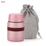 350ML Stainless Steel Thermo Mug Vacuum Flasks Insulation Barrel Portable Mini Braised Pot Mini Lunch Box Thermoses 4 Colors