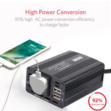 150W Power Inverter Socket DC 12V to AC 110/220V Modified Sine Wave Car Charger Converter Adapter