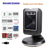 Barcode Scanner Omnidirectional Desktop Automatic Sense 1D 2D QR Data Matrix Bar code Reader for Supermarket Retail Payment