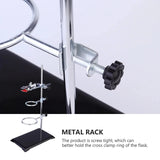40cm Grade Metalware Support Stand, Cork ed Burette Clamp with 2 Retort Ring(2inch,3inch Dia) Laboratory Equipment