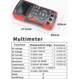 2 in1 Digital Oscilloscope Multimeter 2.8inch IPS Multimetro 48MSa/s Sampg Rate 10Mhz Bandwidth 9999 Counts True RMS
