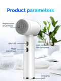 Wireless Electric Facial Cleansing Brush Hot&amp;Cold Compress Deep Skin Care Exfoliator 6In1 Sonic Blackhead Remover Facial Massage