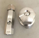 10piecesGeneral hardware accessories60/180/500L stainless steel methanol fuel waste dump electric field mine dust removal nozzle