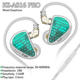 KZ AS Wired Earphone 12 BA Units Tunable Balanced Armature Headphones with Mic HIFI Bass Earbuds Cancelg Sport Headset