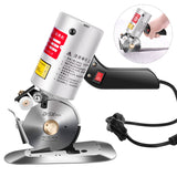 Electric Round Knife Handheld Cloth Cutter Machine - Leather Fabric Textile Cutting Tool.