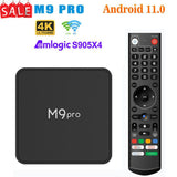 M9 PRO Set Top Box Android 11.0 S905X4 4GB 64GB Dual wifi TV box HD 4K Network Player