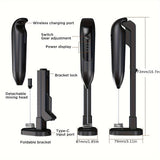 1pc, Handheld Milk Frother For Coffee - Electric Hand Blender, Mini Drink Mixer Whisk & Coffee Foamer Wand W/Stand For Lattes