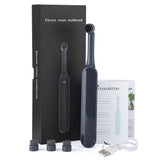 Rotary Electric Soft Bristles Removable Head Oral Cleaning Tool USB Rechargeable Adult Toothbrush Portable