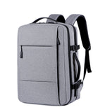 Classic Travel Men Business School Expandable USB Bag Large Capacity Laptop Waterproof Fashion Backpack