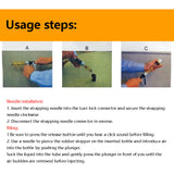 25ml/50ml Semi-Automatic Continuous Adjustable Vaccine Syringe Barrel Veterinary Needle