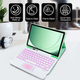 Case Latency-free Colorful Backlit Keyboard Cover for Samsung Tab A9 Plus Wireless Bluetooth with Protective