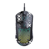 M5 Honeycomb Lightweight USB Wired Ergonomic RGB PAW3325 Chip 800-12000DPI E-sports Game Mouse for PC Laptop Tablet