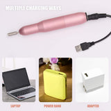 USB Electric Nail File Nail Sander Professional Nails Manicure Machine Manicure Pedicure Kit for Salon and Home Nail Art Tools