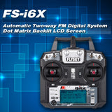 Flysky FS-i6X 2.4GHz 10CH AFHDS 2A Transmitter with FS-iA6B Receiver for RC Drone Airplane Helicopter