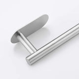 2X Stainless Steel Towel Rail Self Adhesive Towel Rack For Bathroom Kitchen Toilet Wall Mounted Punch-Free Installation