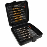 13 Pieces Of Metric Titanium-&SAE Diamond Hexagonal Handle Composite Tap Boxed Countersinking Tool Center Punch