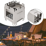 M S 105g Folding Wood Pocket Alcohol Stove User Friendly For Picnic Camping Stoves