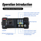 2-channel Function Arbitrary Waveform Generator 200MSa/S Sampg Rate 8k Storage Depth Signal Source 2.4-inch TFT LCD Digital